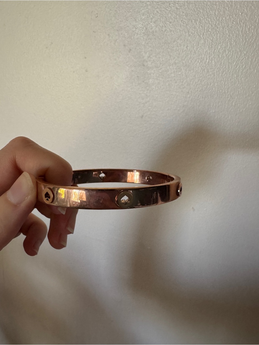 Rose gold Kate spade bangle